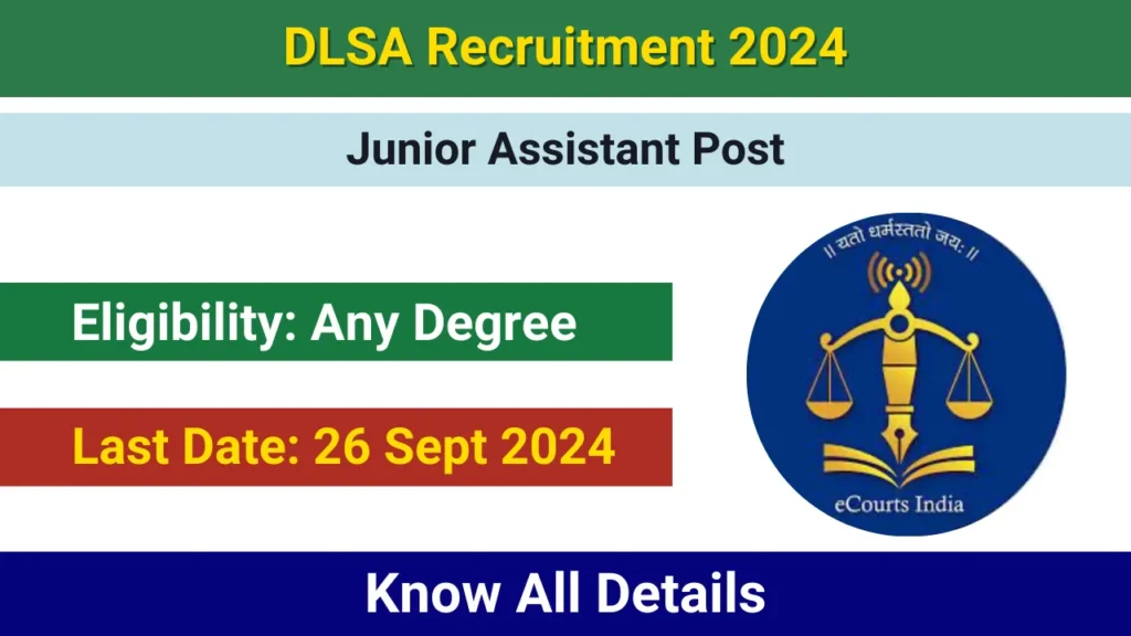 DLSA Jobs 2024 Apply for Junior Assistant Jobs