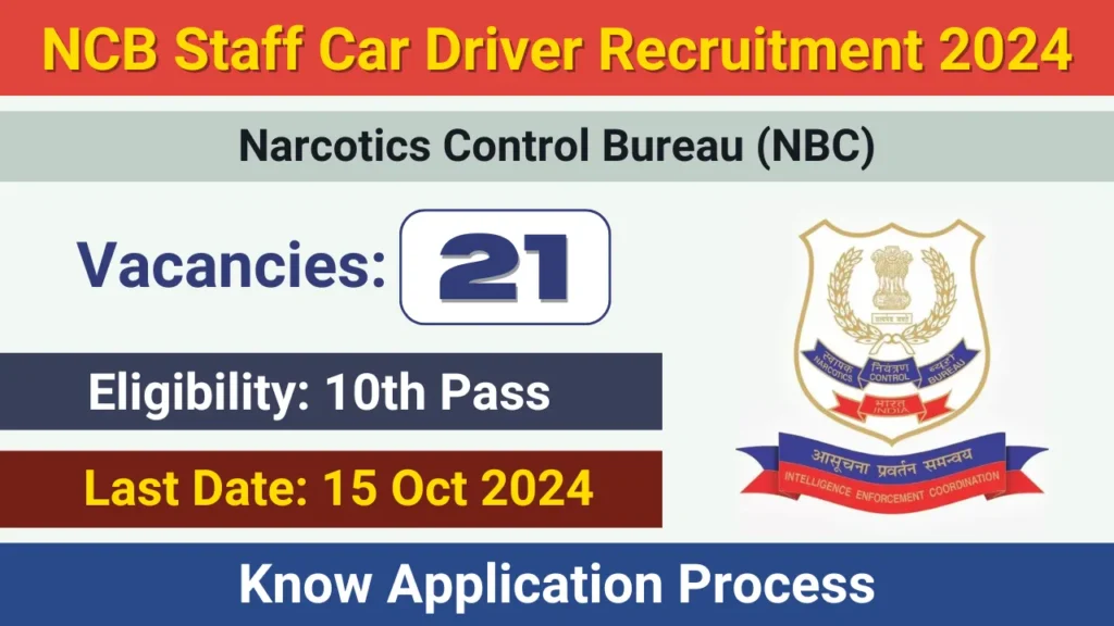 NCB Recruitment 2024