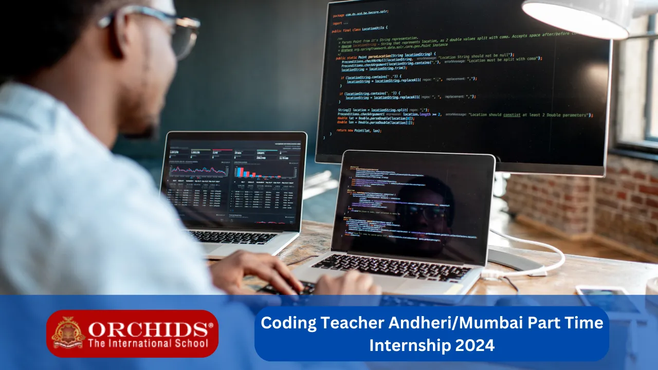 Coding Teacher AndheriMumbai Part Time Internship 2024 apply page