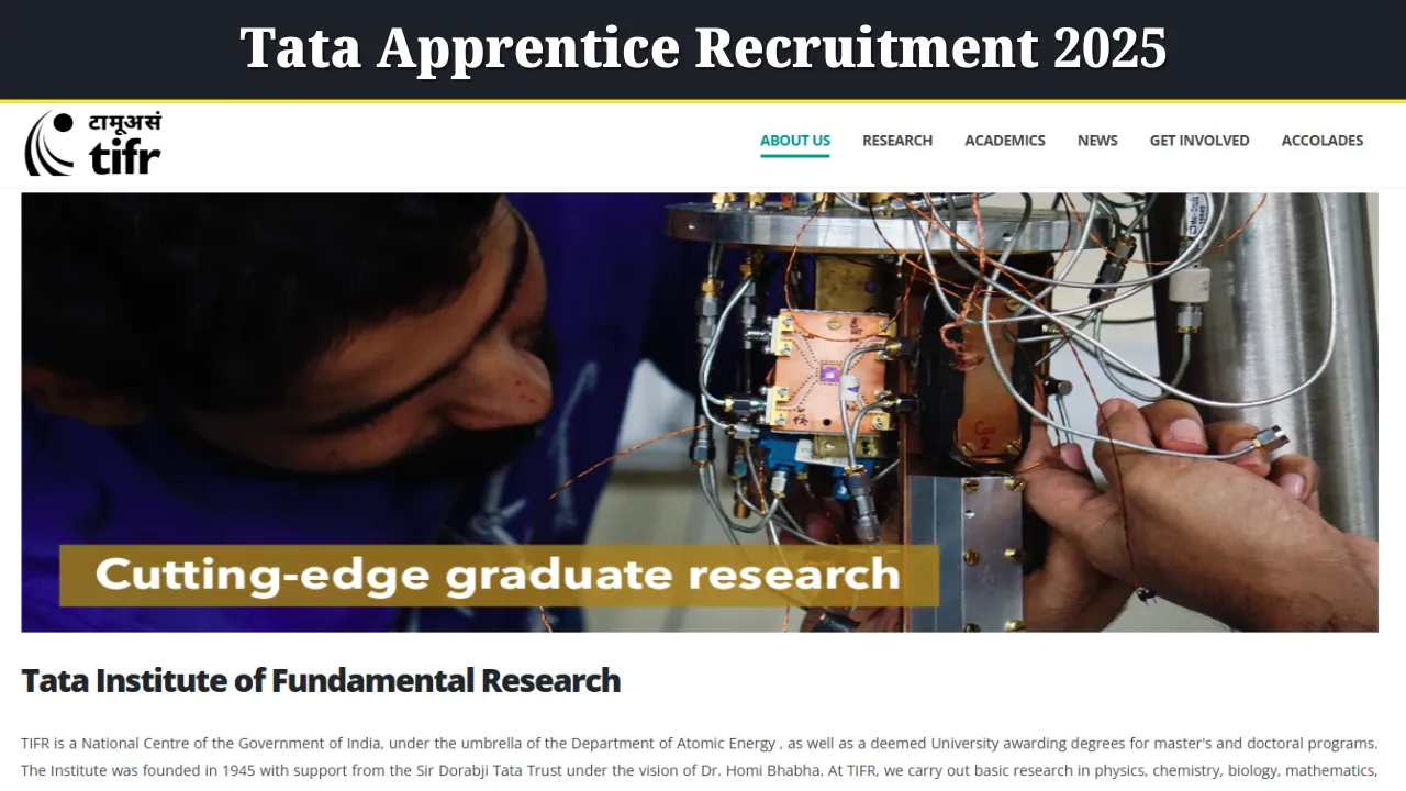 Tata Apprentice Recruitment 2025