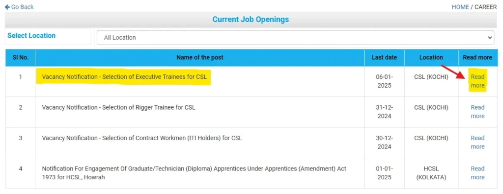 CSL Recruitment 2025