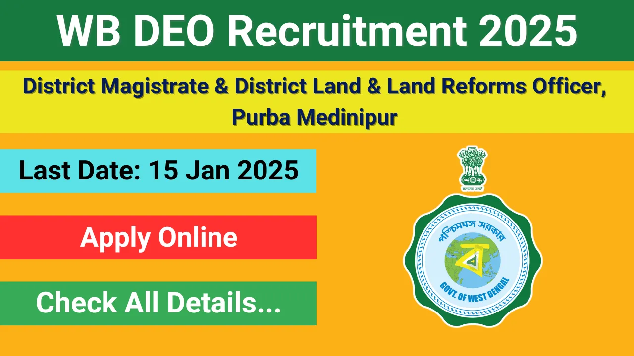 WB DEO Recruitment 2025